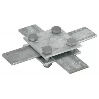 DEHN 318033 ristiliitin litteälle johtimelle 30x3-4 mm, kuumasinkitty teräs