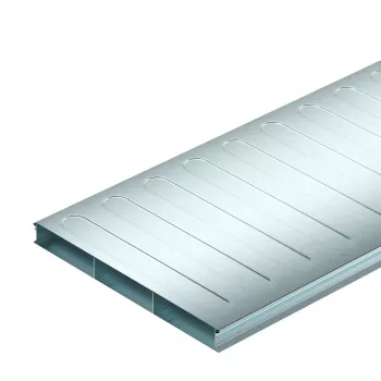 OBO Bettermann lattianalainen kaapelikanava S3 35038-2, 2-osainen, 350x38 mm, 2000 mm, kuumasinkitty teräs 7400289