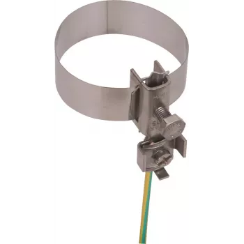 DEHN 540910 maadoitusnauhan putkiside putkille 26,9-60,3 mm, kuumasinkitty teräs, ruostumaton teräsnauha