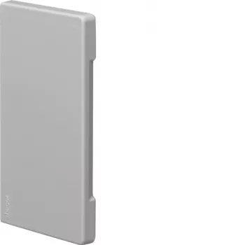 Hager BR 65x130 mm halogeeniton leikkauspeitteinen päätykappale, vaaleanharmaa BR6513067035