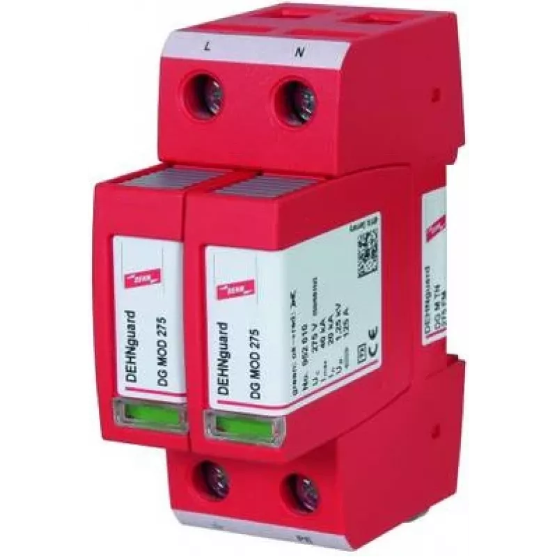 DEHN DG M TN 275 FM Type 2 ylijännitesuoja 2-napainen 275V AC 40kA