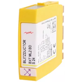DEHN BXT ML2 BDS24 yhdistetty salamanvirta- ja ylijännitesuojamoduuli Type 2 24V DC 2-napainen DIN-kisko 920244
