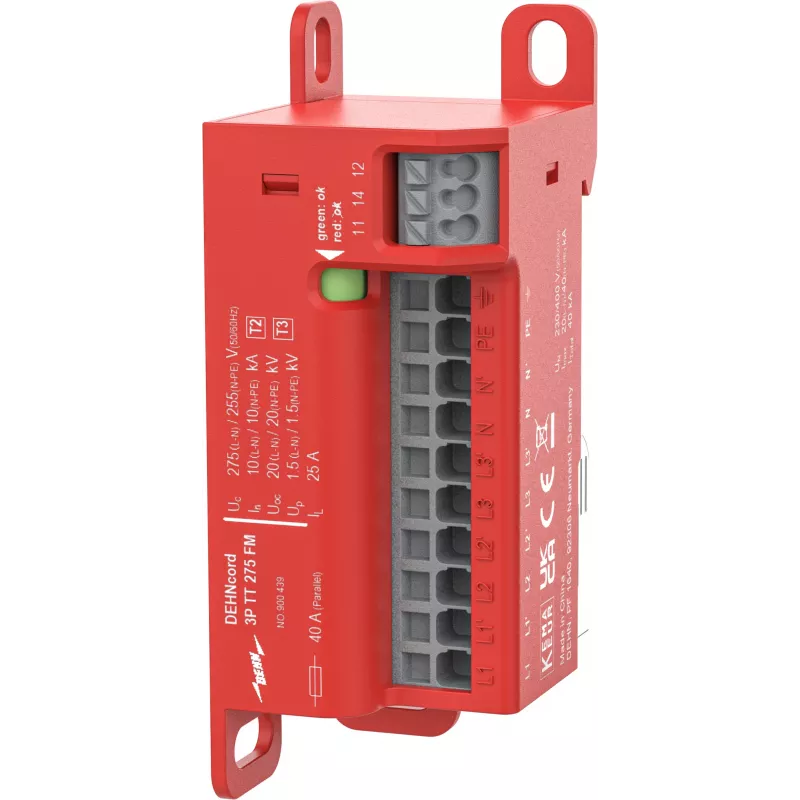 DEHN 900439 kolmivaiheinen kompakti ylijännitesuoja TT/TNS (Type 2)