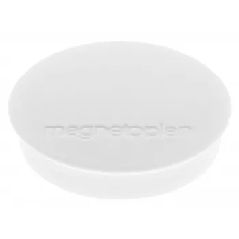 magnetoplan Discofix pyöreä magneetti standardi, valkoinen, täysydinferriitti, pitovoima 0,7 kg (1664200)