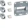 Hager Teha GMKSRJ45C6A3 Cat.6A suojattu RJ45-liitäntämokkula