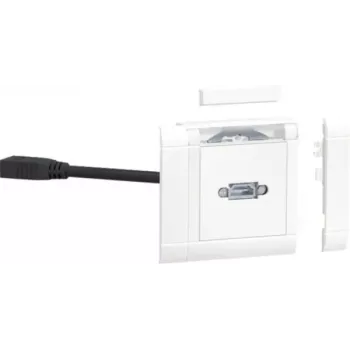 Hager GMSET019016 HDMI-laitemokkula jalkalistakanavajärjestelmiin
