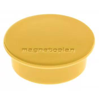 Magnetoplan Discofix pyöreä magneetti keltainen, massiivinen ferriittisydän, 2,2 kg pitovoima 1662002