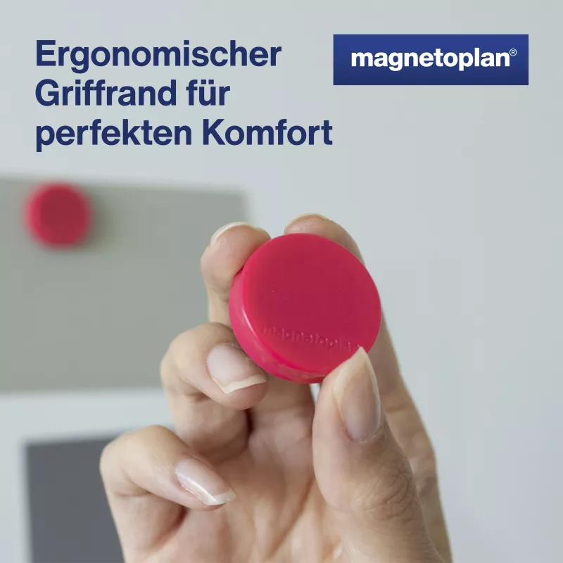 MAGNETOPLAN HOLTZ magneetti Ergo Medium 1664018 30mm pinkki 10 kpl
