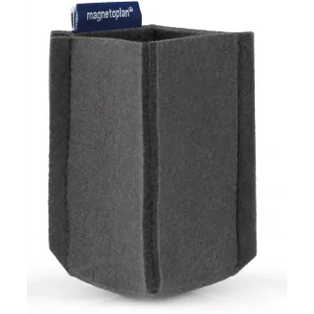 magnetoplan magnetoTray pieni kynäteline, harmaa huopa, 100% kierrätettyä PET, magneettinen 1227601