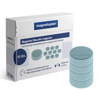 MAGNETOPLAN HOLTZ Discofix pyöreä magnum-magneetti, sininen, täysferriittisydän, 2,0 kg pitovoima (1660003)