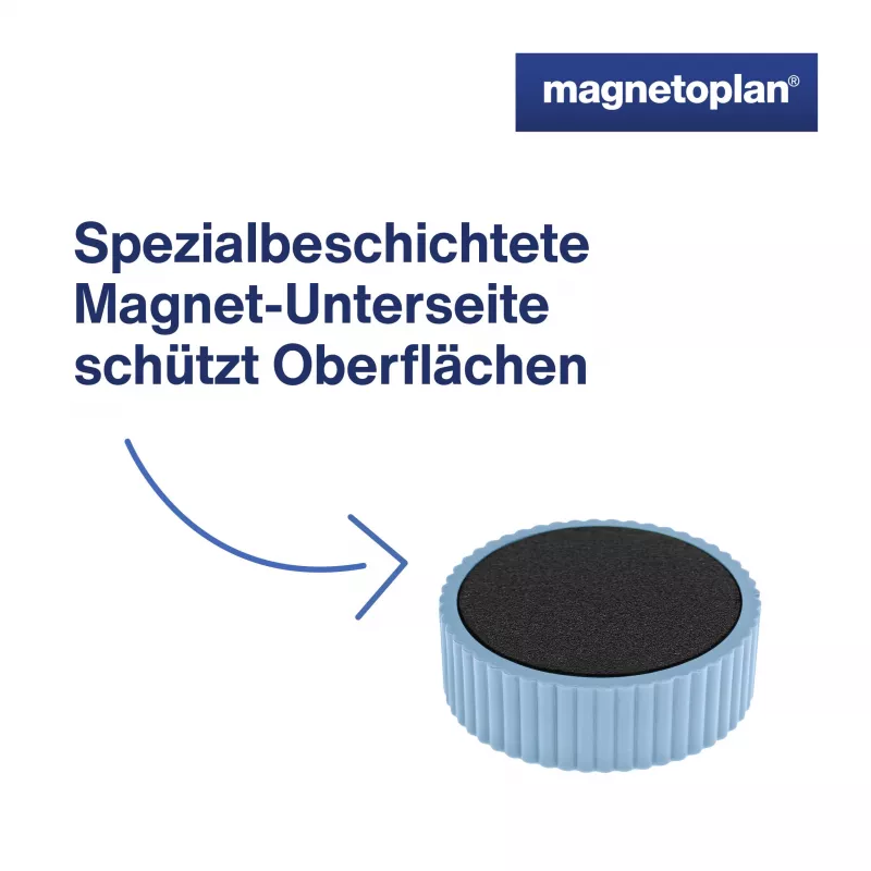 MAGNETOPLAN HOLTZ Discofix pyöreä magnum-magneetti, sininen, täysferriittisydän, 2,0 kg pitovoima (1660003)