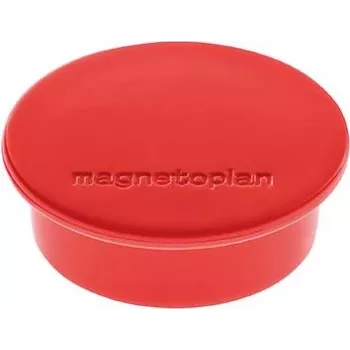 Magnetoplan Discofix pyöreä magneetti punainen, massiivinen ferriittisydän, pitovoima 2,2 kg 1662006
