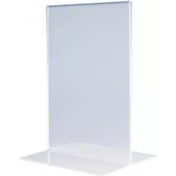MAGNETOPLAN HOLTZ akryylinen pöytäteline DIN A3 pysty kristallinkirkas kaksipuolinen 297 x 420 mm (43115)