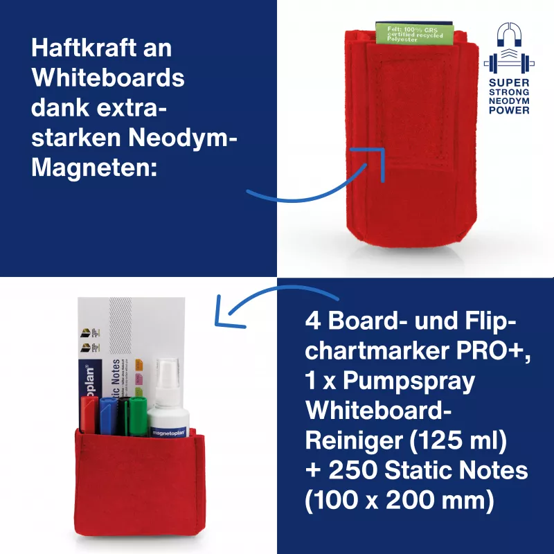 magnetoplan kynäteline magnetoTray big 1227706 punainen (1227706)