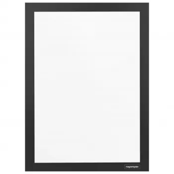 magnetoplan magnetofix Information Frame DIN A4, musta, avattava, kaksipuolinen, itseliimautuva 1131912