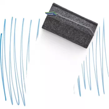MAGNETOPLAN HOLTZ magnetoplan valkotaulun pyyhin 1228801 magnetoWipe ecoAware PET-huopa harmaa