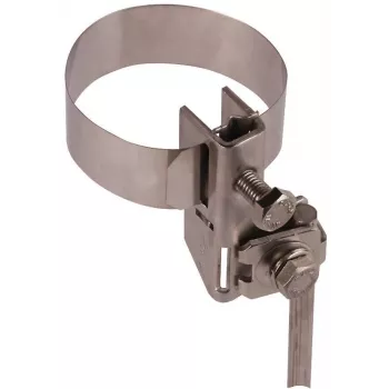 DEHN 540100 antenniliuska liitin masto- ja putkiasennukseen, ruostumaton teräs, 27-165 mm