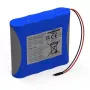 Ansmann Li-Ion akkupaketti 2S2P 7,2V 5100mAh 4x 18650 kaapelilla & BMS