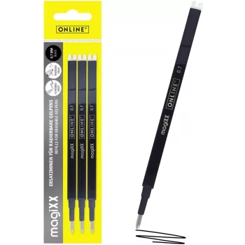 ONLINE magiXX geelikynän vaihtomine musta 0,7 mm, 3 kpl:n pakkaus 40161/3