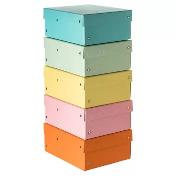 FALKEN PURE säilytyslaatikko 1250 arkkia pastellivärit 5 kpl:n pakkaus 18x25x10 cm 22001968000F