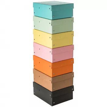 FALKEN PURE säilytyslaatikko 1250 arkkia pastellivärit 5 kpl:n pakkaus 18x25x10 cm 22001968000F