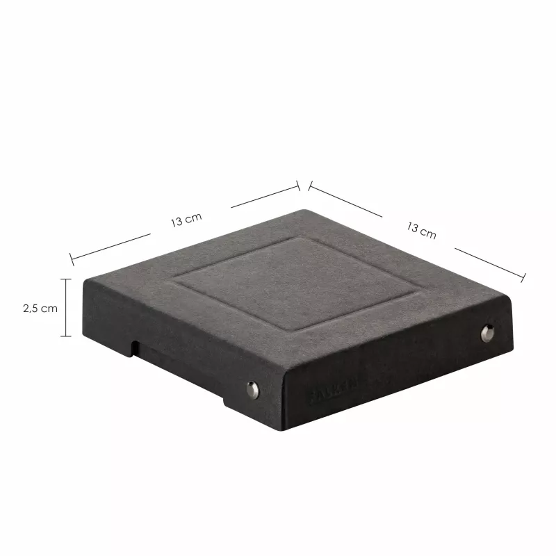 FALKEN PURE säilytyslaatikko 120x120 mm, 310 arkkia, musta 22001736000F