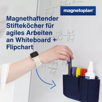 magnetoplan kynänpidin magnetoTray pieni 1227614 sininen (1227614)
