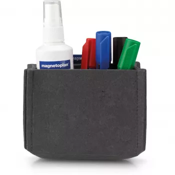 magnetoplan magnetoTray Medium harmaa huopakynänpidin, magneettinen, 100 % kierrätetystä PET-muovista 1227701