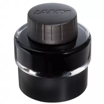LAMY T51 täytekynän mustepullo, musta, 30 ml integroidulla mustekeräimellä ja telineellä 1208925