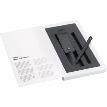 LAMY swift kuulakärkikynä lahjasarja mattamusta nahkakotelolla 1238758
