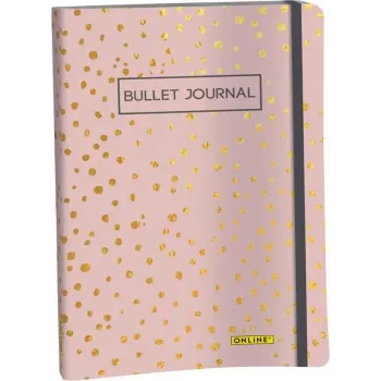 ONLINE Bullet Journal Spotlights Rose A5 pisteruudukko pehmeäkantinen monivärinen 70042