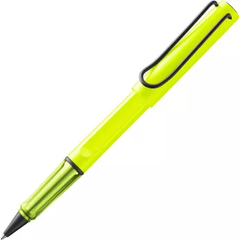 LAMY Safari rollerball-kynä neonkeltainen, sininen muste (1241857)