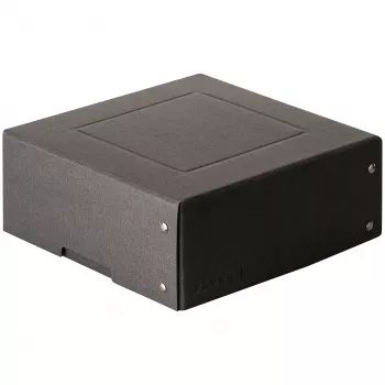 FALKEN PURE säilytyslaatikko 200x200mm 1050 arkille, musta, 21x21x8,5 cm 22001752000F