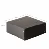 FALKEN PURE säilytyslaatikko 200x200mm 1050 arkille, musta, 21x21x8,5 cm 22001752000F