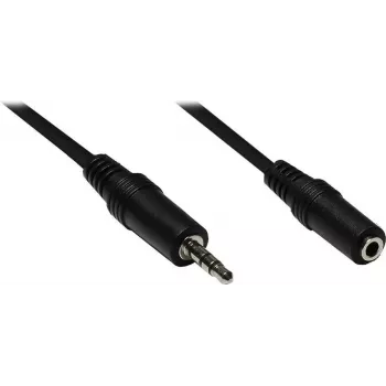 Good Connections AS-35V2 äänen jatkokaapeli 3,5 mm plugi liittimeen 2 m musta