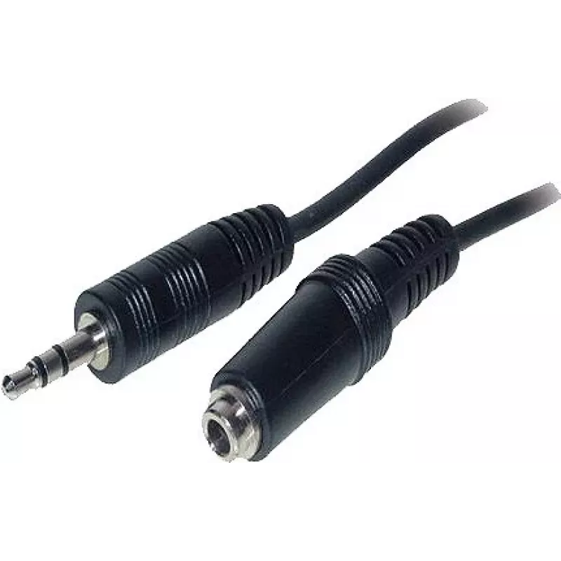 Good Connections AS-35V2 äänen jatkokaapeli 3,5 mm plugi liittimeen 2 m musta