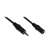 Good Connections AS-35V2 äänen jatkokaapeli 3,5 mm plugi liittimeen 2 m musta