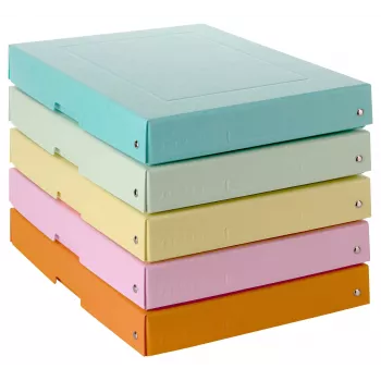 FALKEN PURE säilytyslaatikko 500 arkkia pastelli sekalainen 24 x 32 x 4 cm, 5 kpl 22001952000F