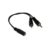 GoodConnections AD-35B2S audio-Y-sovitin 3,5 mm stereoliitin 2x RCA monourosliittimeen 20 cm niklattu musta