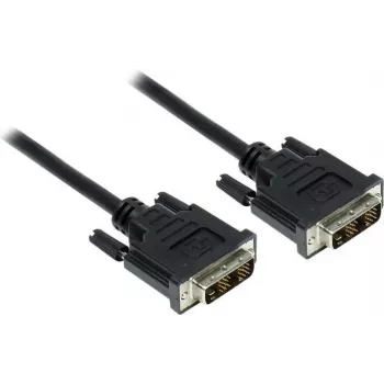 GoodConnections DVI-D Single Link -kaapeli 18+1 uros-uros 1,8 m musta kullattu kaksinkertaisesti suojattu HDCP 1920x1200 4310-DD2