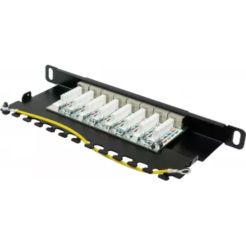 GoodConnections Alcasa GC-N0130 Cat6a suojattu RJ45 Keystone -moduuli - 10GbE 22-26 AWG musta