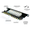 GoodConnections Alcasa GC-N0130 Cat6a suojattu RJ45 Keystone -moduuli - 10GbE 22-26 AWG musta