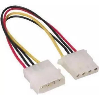 GoodConnections 5,25 tuuman 4-pin Molex virran jatkokaapeli, sisäinen, 20cm (5021-4VL)