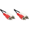 GoodConnections stereo-RCA-äänikaapeli, 2x RCA uros - 2x RCA uros, 1,5 m, musta 5901-D