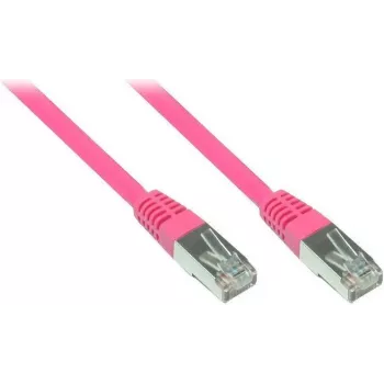GoodConnections RNS patch-kaapeli lukituskielekkeen suojalla, Cat. 5e, SF/UTP, PVC, 100 MHz, magenta, 7,5 m (855M-075)