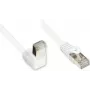 GoodConnections Cat. 5e F/UTP patch-kaapeli, 3m, valkoinen, kulma suoraan RJ45 805W-030EWI