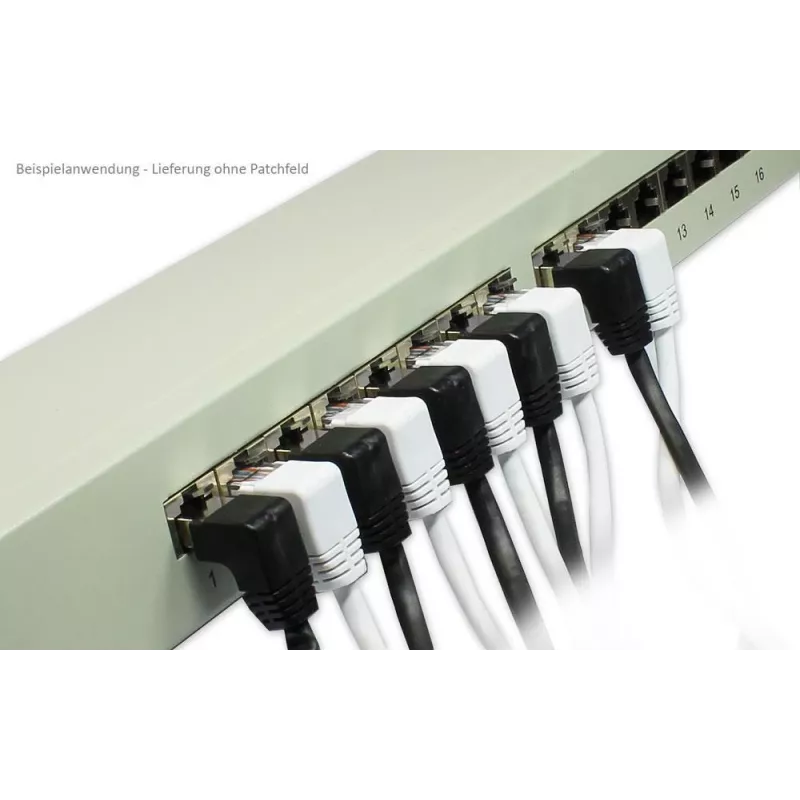 GoodConnections Cat. 5e F/UTP patch-kaapeli, 3m, valkoinen, kulma suoraan RJ45 805W-030EWI