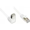 GoodConnections Cat. 5e F/UTP patch-kaapeli, 3m, valkoinen, kulma suoraan RJ45 805W-030EWI