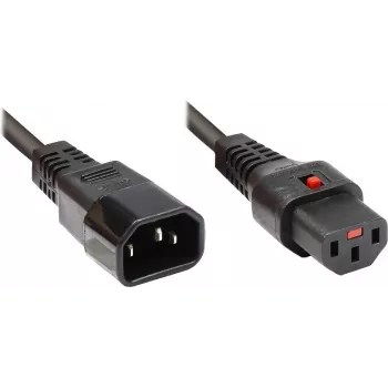 GoodConnections Alcasa C14/C13 jatkojohto 1 m musta 10A 250V 1600-IEC10