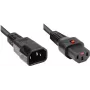 Good Connections Alcasa 1600-IEC10 virtajohto C14–C13, uros/naaras, suora, 1 m, musta